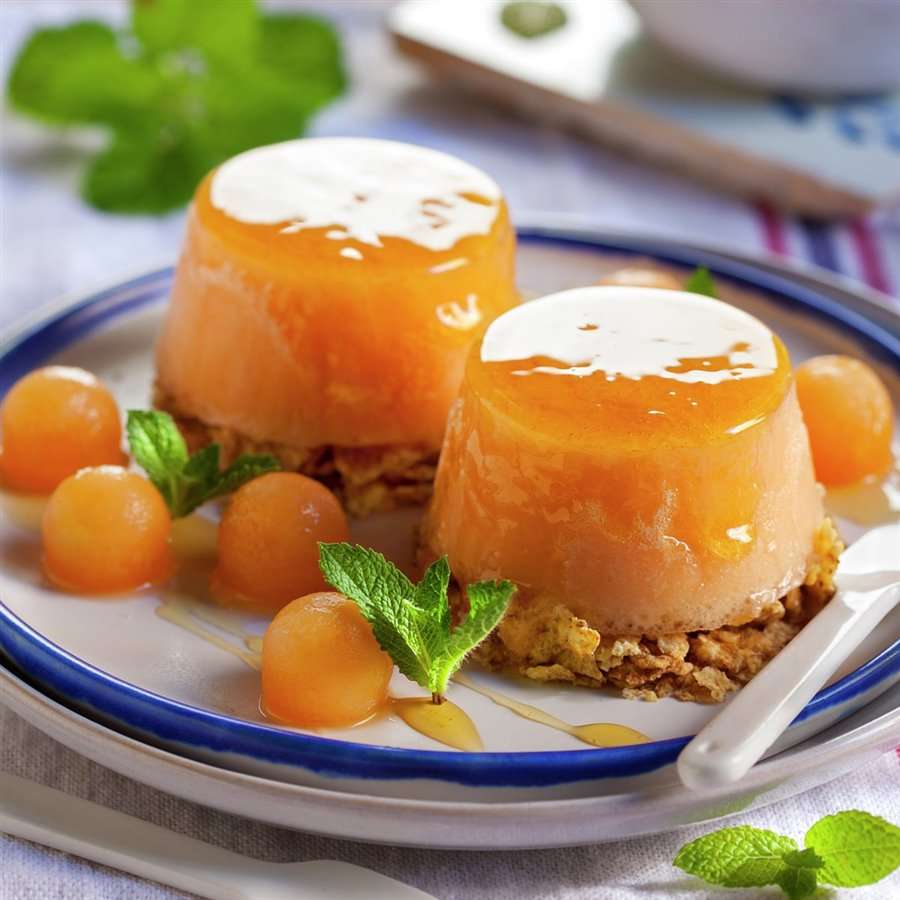 Flam de meló amb cereals