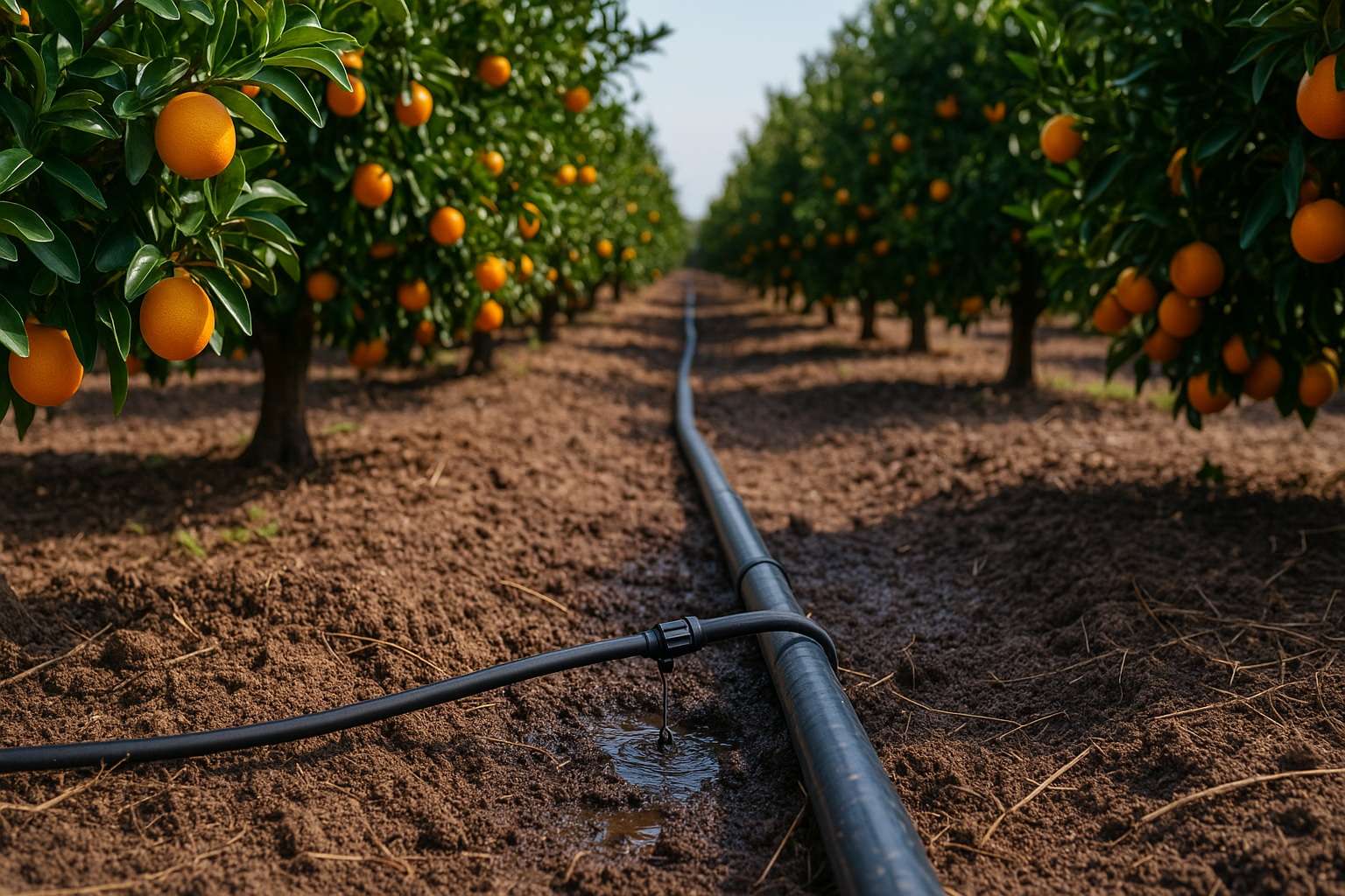 Ampliar la superfície mullada millora l'eficiència del reg per degoteig