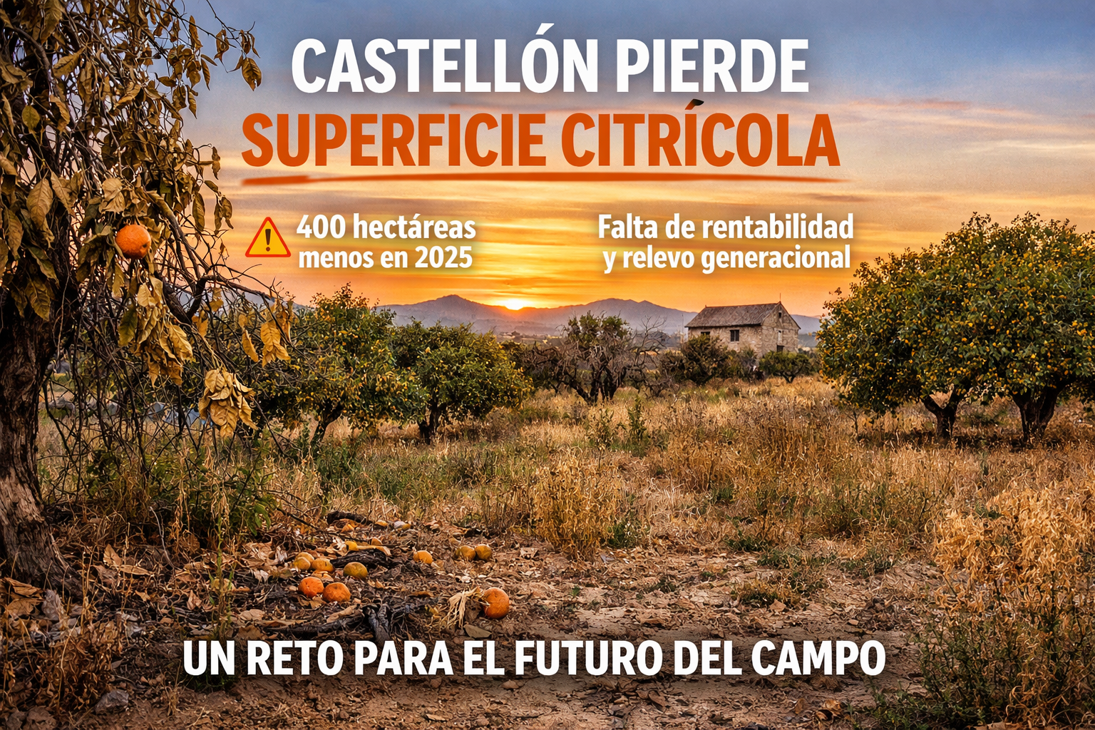 Castellon pierde superficie citrícola
