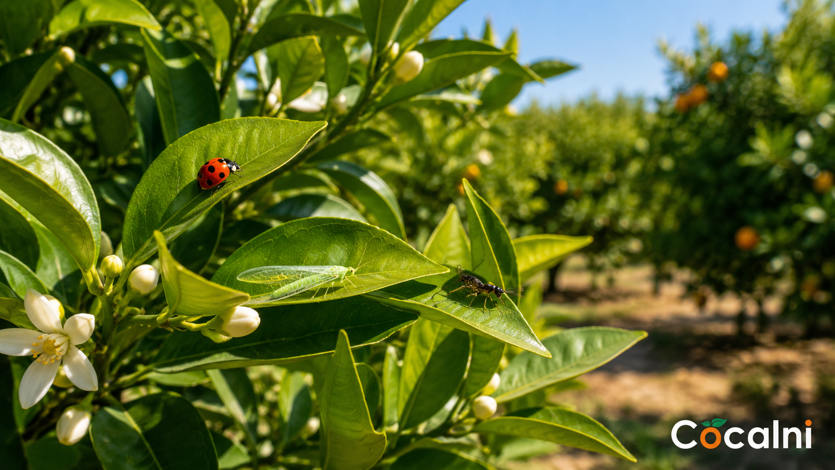 Insectos beneficiosos para los naranjos